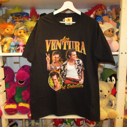 ACE VENTURA★Ace Ventura★Jim Carrey★PET DETECTIVE★Tshirt★T-shirt★Men's★L size★New★Figure★Doll★Plush toy★ 