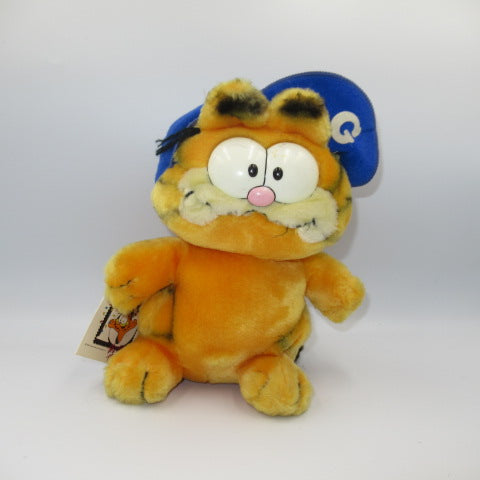 1988年★80's★10anniversary★１０周年★DAKIN★ダキン★vintage★ビンテージ★GARFIELD★ガーフィールド★cap★キャップ★Plush★ぬいぐるみ★blue★ブルー★人形★フィギュア★約２３センチ★