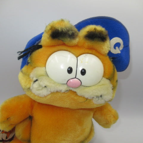1988★80's★10anniversary★DAKIN★vintage★GARFIELD★cap★Plush★blue★doll★figure★approx. 23cm★ 