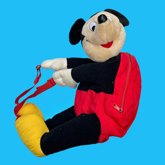 Vintage★Disney★Mickey Mouse★Mickey Mouse★Back Pack★Backpack★Rucksack★Doll★Figure★Plushie★Vintage★ 