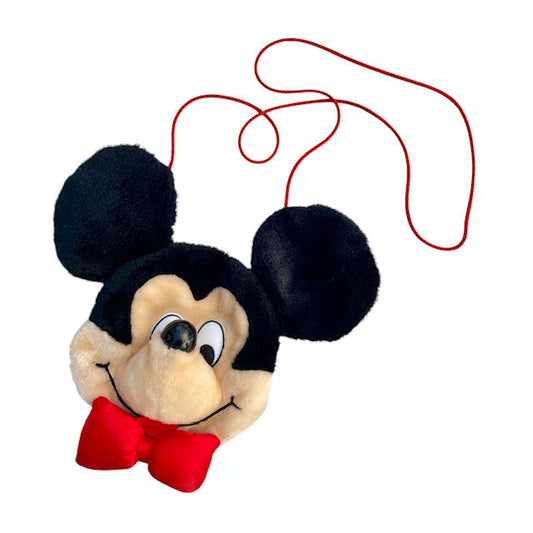 Vintage★Disney★Mickey Mouse★ミッキーマウス★フェイスショルダーバッグ★Bag★ポーチ★人形★フィギュア★ぬいぐるみ★ビンテージ★3★