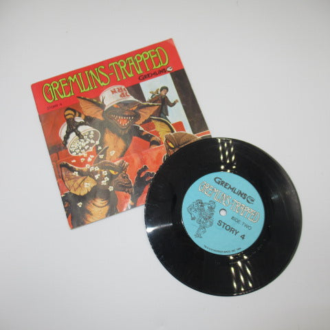 80's★GREMLINS★グレムリン★レコード★ストーリーブック付き★STORY４★レコードと本のセット★GIZMO★ギズモ★ストライプ★グレムリン★フィギュア★人形★ぬいぐるみ★