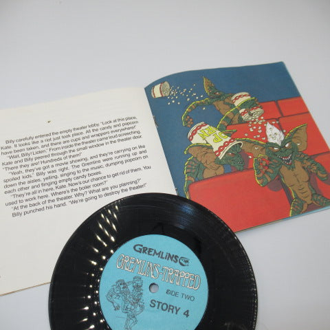 80's★GREMLINS★グレムリン★レコード★ストーリーブック付き★STORY４★レコードと本のセット★GIZMO★ギズモ★ストライプ★グレムリン★フィギュア★人形★ぬいぐるみ★