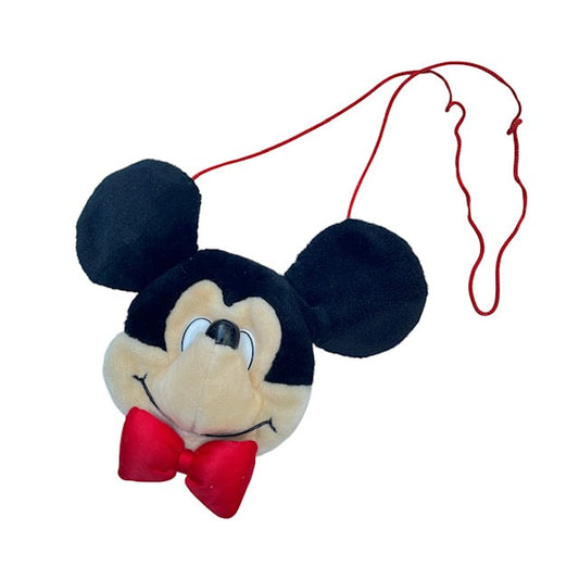 Vintage★Mickey Mouse★ミッキーマウス★フェイスショルダー★バッグ★人形★フィギュア★ぬいぐるみ★ビンテージ★Disney★ディズニー★1★