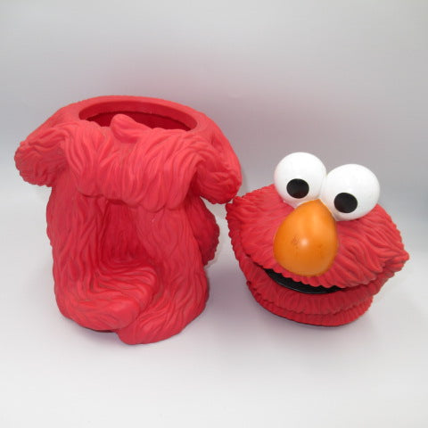 1997年★90's★SESAMESTREET★セサミストリート★エルモ★ELMO★人形★フィギュア★ぬいぐるみ★小物入れ★クッキージャー★２８×２０センチ★ソフビ★