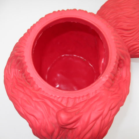 1997年★90's★SESAMESTREET★セサミストリート★エルモ★ELMO★人形★フィギュア★ぬいぐるみ★小物入れ★クッキージャー★２８×２０センチ★ソフビ★