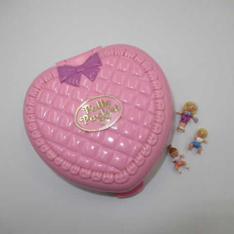 完品！1994年★90's★Polly Pocket★ポーリーポケット★コンパクト★ままごと★ミニチュア★人形★フィギュア★ぬいぐるみ★ハート★ピンク★