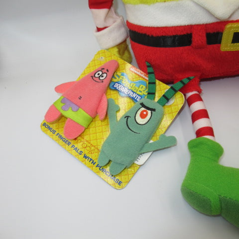 2014★SpongeBob★SpongeBob★Santa★51cm★Doll★Figure★Plush★Vintage★Patrick★Plankton★Finger Puppet★With Finger Puppet★ 