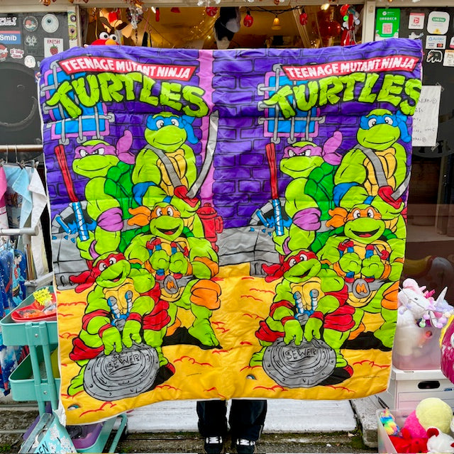 1990年★90's★TEENAGE MUTANT TURTLES★タートルズ★寝袋★布団★シーツ★人形★フィギュア★ぬいぐるみ★ビンテージ★