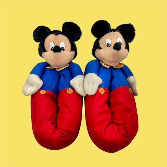 Disney★ディズニー★Mickey Mouse★ミッキーマウス★人形★フィギュア★ぬいぐるみ★ルームシューズ★スリッパ★ビンテージ★