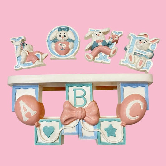 Vintage★ABC Block★ABC Block★Wall Accent★Wall Decoration★Decoration★Doll★Figure★Plushie★Shelf★Vintage★ 