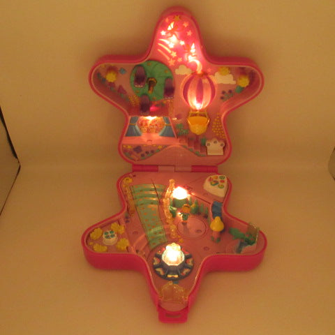 レア！90's★ビンテージ★Polly Pocket★ポーリーポケット★星の遊園地★ライツアップ★大きいコンパクト★ままごと★ミニチュア★ドールハウス★フィギュア★人形★ぬいぐるみ★