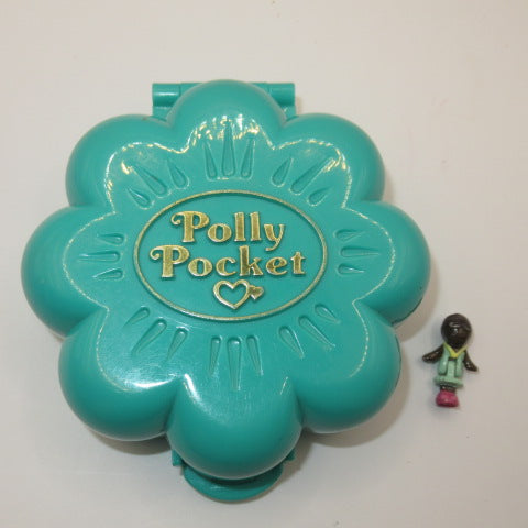 90's★ビンテージ★Polly Pocket★ポーリーポケット★コンパクト★お花★グリーン★ままごと★ミニチュア★ドールハウス★フィギュア★人形★ぬいぐるみ★