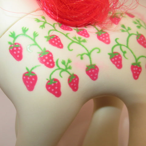 レア！80'★My Little pony★マイリトルポニー★Twice as Fancy Ponies★ストロベリー★Sugerberry★総柄★フィギュア★人形★ぬいぐるみ★