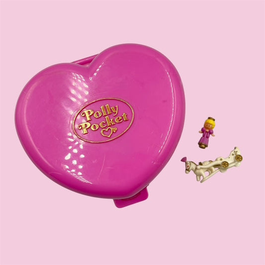 90's★1992年★Polly Pocket★ポーリーポケット★コンパクト★ままごと★ミニチュア★ドールハウス★人形★フィギュア★ぬいぐるみ★ビンテージ★Starlight Castle★お城★ハート★ライトアップ★