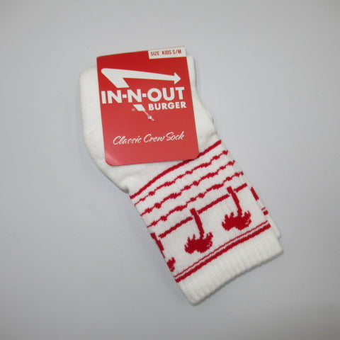 IN-N-OUT BURGER★IN-N-OUT★インアウトアンドバーガー★California★カリフォルニア★socks★ソックス★靴下★red★レッド★パームツリー★KIDS★キッズ★サイズKIDS S/M★