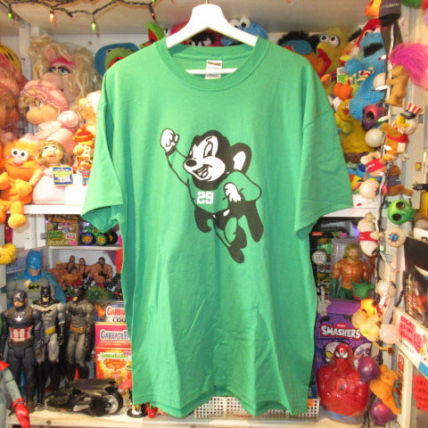 USED★Mighty Mouse★Mighty Mouse★T-shirt★Men's★XL size★Green★Figure★Doll★Plush toy★ 
