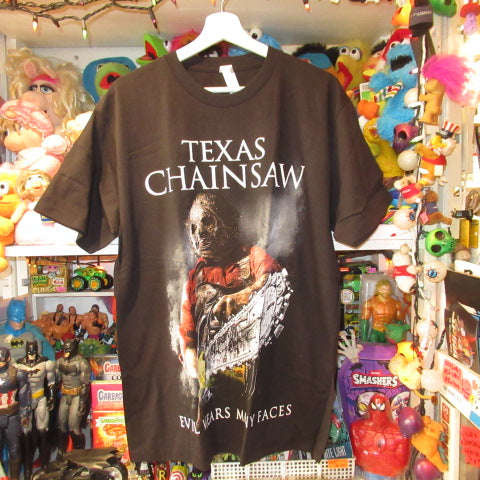 THE TEXAS CHAINSAW MASSACRE★テキサス・チェーンソー★悪魔のいけにえ★レザーフェイス★Tシャツ★ホラー★HORROR★映画★Men’ｓ★Ｌサイズ★ブラック★新品★フィギュア★人形★ぬいぐるみ★