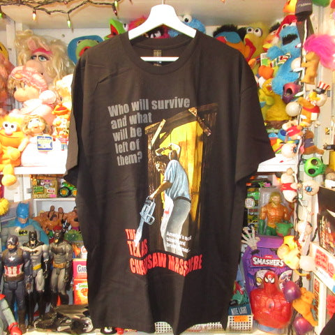 THE TEXAS CHAINSAW MASSACRE★テキサス・チェーンソー★悪魔のいけにえ★レザーフェイス★Tシャツ★ホラー★HORROR★映画★Men’ｓ★XLサイズ★ブラック★新品★フィギュア★人形★ぬいぐるみ★