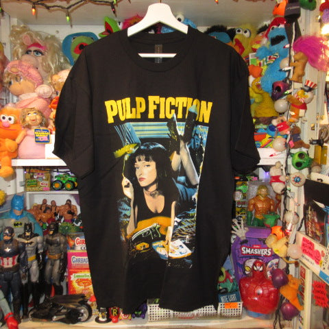映画★PULPFICTION★パルプフィクション★Q. タランティーノ★ユマ・サーマン★Tシャツ★Men’ｓ★XLサイズ★ブラック★新品★フィギュア★人形★ぬいぐるみ★