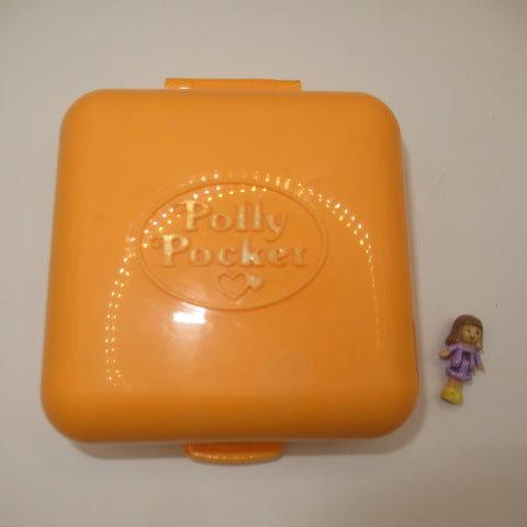 90’s★ビンテージ★POLLY POCKET★ポーリーポケット★四角★オレンジ★コンパクト★ミニチュア★ままごと★フィギュア★人形★ぬいぐるみ★