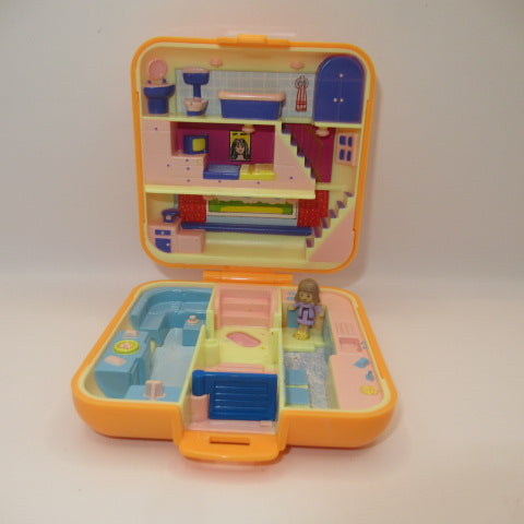 90’s★ビンテージ★POLLY POCKET★ポーリーポケット★四角★オレンジ★コンパクト★ミニチュア★ままごと★フィギュア★人形★ぬいぐるみ★