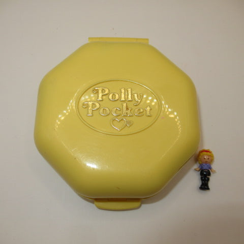 90’s★ビンテージ★POLLY POCKET★ポーリーポケット★八角形★イエロー★黄色★コンパクト★ミニチュア★ままごと★フィギュア★人形★ぬいぐるみ★