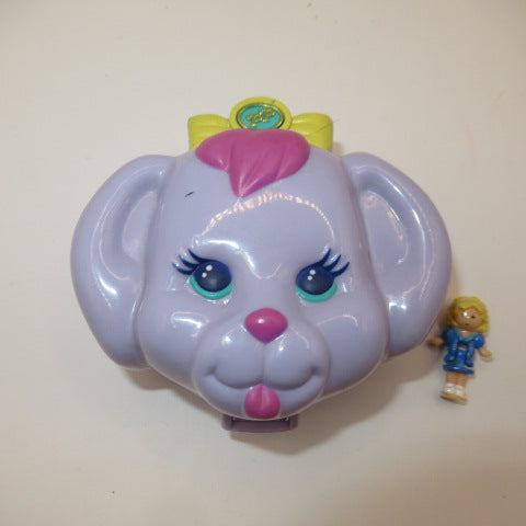 90’s★ビンテージ★POLLY POCKET★ポーリーポケット★パピー★犬★ラベンダー★コンパクト★ミニチュア★ままごと★フィギュア★人形★ぬいぐるみ★