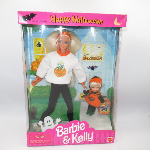 90’s★1996年★Barbie★バービー★Happy Halloween★Barbie＆Kelly★ケリー★かぼちゃ★ハロウィーン★フィギュア★人形★ぬいぐるみ★