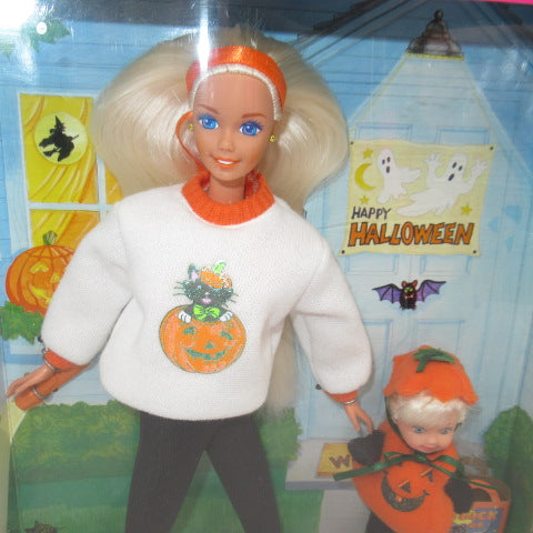 90's★1996★Barbie★Happy Halloween★Barbie＆Kelly★Kelly★Pumpkin★Halloween★Figure★Doll★Plush toy★ 