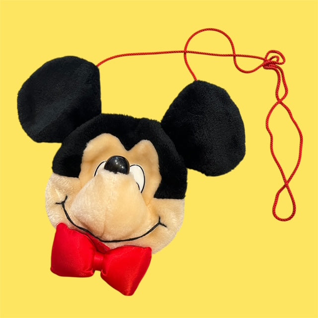 Vintage★Mickey Mouse★Mickey Mouse★Face Shoulder★Pouch★Bag★Doll★Figure★Plush Toy★Vintage★2★ 