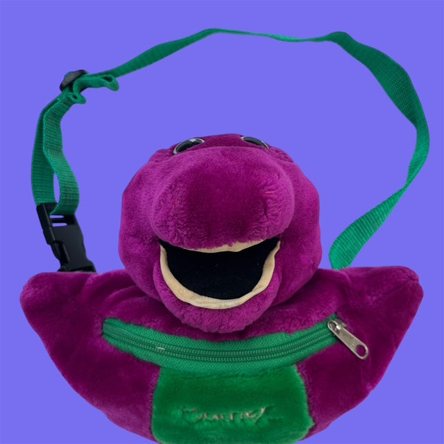 90's★Vintage★Barney★バーニー★恐竜★ウエストポーチ★バッグ★人形★フィギュア★ぬいぐるみ★ビンテージ★