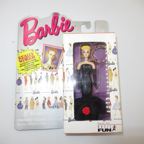 90's★1995年★Barbie★バービー★フィギュアキーホルダー★キーホルダー★Solo in the spotlight★ブラックドレス★フィギュア★人形★ぬいぐるみ★