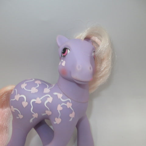 G1★80's★My Little Pony★My Little Pony★Love Melody★Doll★Figure★Plushie★Vintage★Lavender★Heart Pattern★ 