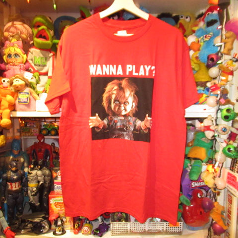 CHILD'S PLAY★チャイルドプレイ★CHUCKY★チャッキー★映画★Tシャツ★人形★フィギュア★ぬいぐるみ★Lサイズ★赤★