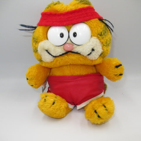 80's★1986★GARFIELD★Garfield★Cute stuffed animal★Jogging★Figure★Plush toy★Doll★Vintage★ 