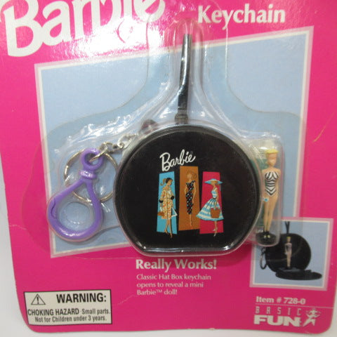 1999★90's★Barbie★Barbie★Key holder★Key chain★Doll★Figure★Plush toy★Vintage★Hat box★ 