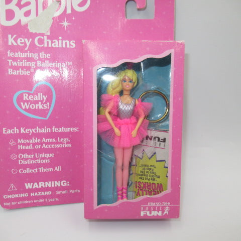 1996★90's★Barbie★Barbie★Keychain★Keyring★Doll★Figure★Plush★Vintage★Ballerina★ 
