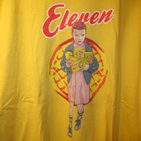 STRANGER THINGS★ストレンジャーシングス★Ｔシャツ★イレブン★エル★EGGO★ワッフル★ELEVEN★マイク★ダスティン★Netflix★Men’ｓ★２ＸＬサイズ★USED★