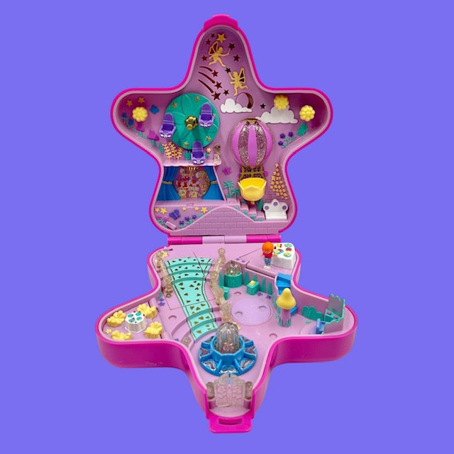 レア！1993年★90's★Polly Pocket★ポーリーポケット★星の遊園地★ライトアップ★人形★フィギュア★ぬいぐるみ★コンパクト★ピンク★