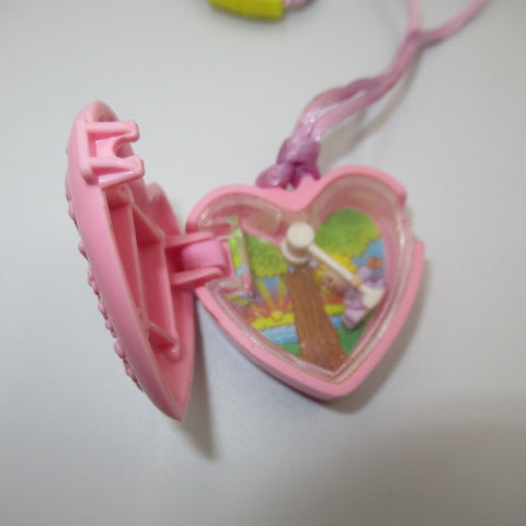 90's★POLLY POCKET★ポーリーポケット★ビンテージ★ネックレス★McDonald★マクドナルド★ミールトイ★ハッピーセット★コンパクト★ハート★ピンク★ミニチュア★ままごと★フィギュア★人形★ぬいぐるみ★