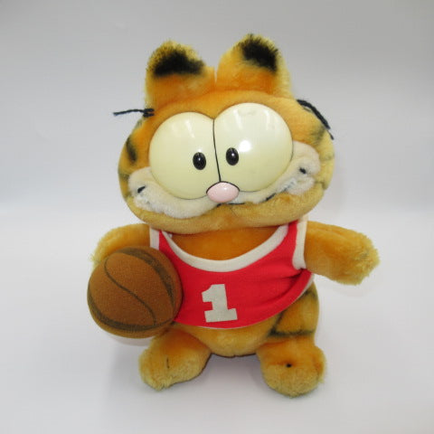 80's★GARFIELD★ガーフィールド★ビンテージ★人形★フィギュア★ぬいぐるみ★basketball★バスケットボール★