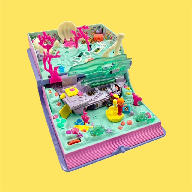レア！1995年★90's★Polly Pocket★ポーリーポケット★Sparkling Mermaid Adventure★本★人形★フィギュア★ぬいぐるみ★ビンテージ★ライトアップ★コンパクト★