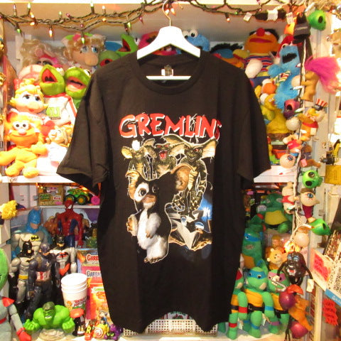 GREMLINS★Gremlins★GIZMO★STRIPE★T-shirt★Men's★XL size★Black★New★Figure★Doll★Plush toy★ 