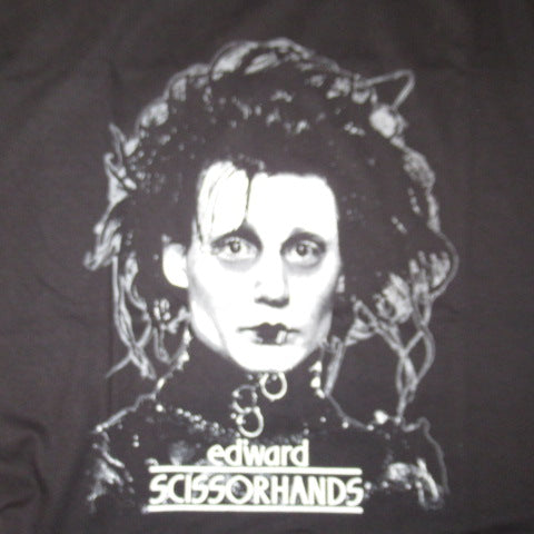 EDWARD SCISSORHANDS★Edward Scissorhands★Johnny Depp★T-shirt★Men's★Size L★Black★New★Figure★Doll★Plush toy★ 