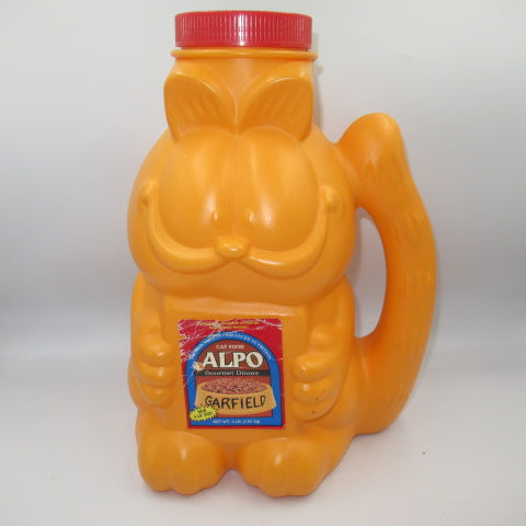 80's★1981★GARFIELD★Garfield★Cat food container★Plastic case★Accessory case★BANK★Piggy bank★CAT FOOD CASE★Display★Figure★Doll★Plush toy★ 