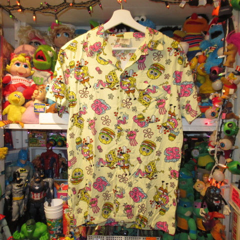 SPONGEBOB★SpongeBob★Shirt★Aloha Shirt★Open Collar Shirt★Patrick★Men's★S Size★New★Figure★Doll★Plush Toy★ 