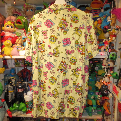 SPONGEBOB★SpongeBob★Shirt★Aloha Shirt★Open Collar Shirt★Patrick★Men's★M Size★New★Figure★Doll★Plush Toy★ 