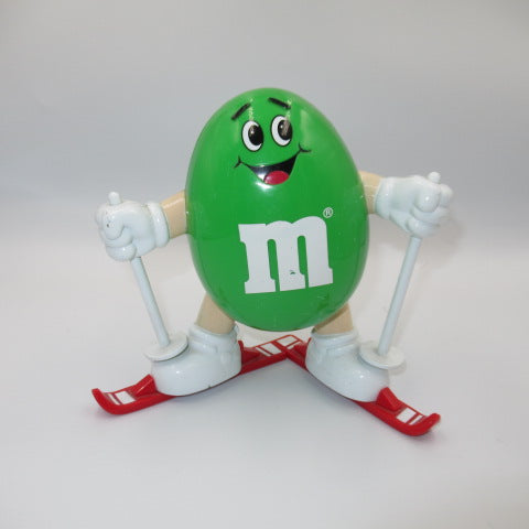 1991年★m&m's★エムアンドエムズ★チョコレートディスペンサー★人形★ぬいぐるみ★フィギュア★ビンテージ★グリーン★スキー★