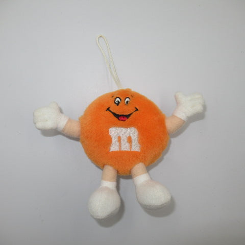 90's★m&m's★エムアンドアムズ★クリスマスオーナメント★人形★ぬいぐるみ★フィギュア★ビンテージ★１２センチ★オレンジ★